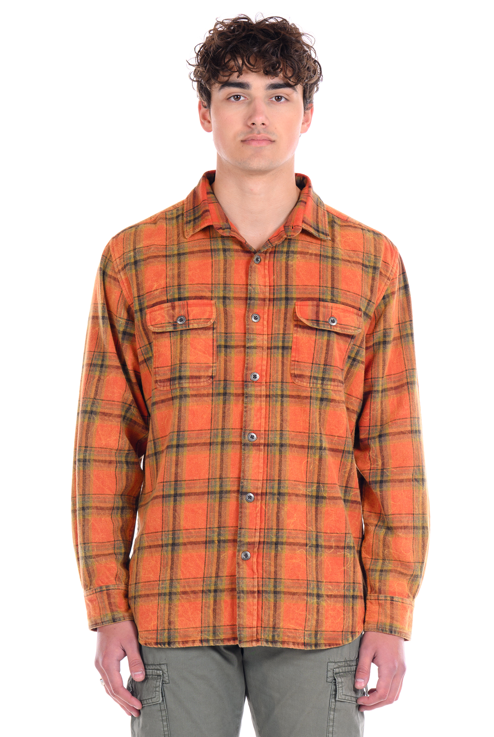 Aspen Mineral Wash Flannel Shirt-Men's Tops-Vixen Collection, Day Spa and Women's Boutique Located in Seattle, Washington