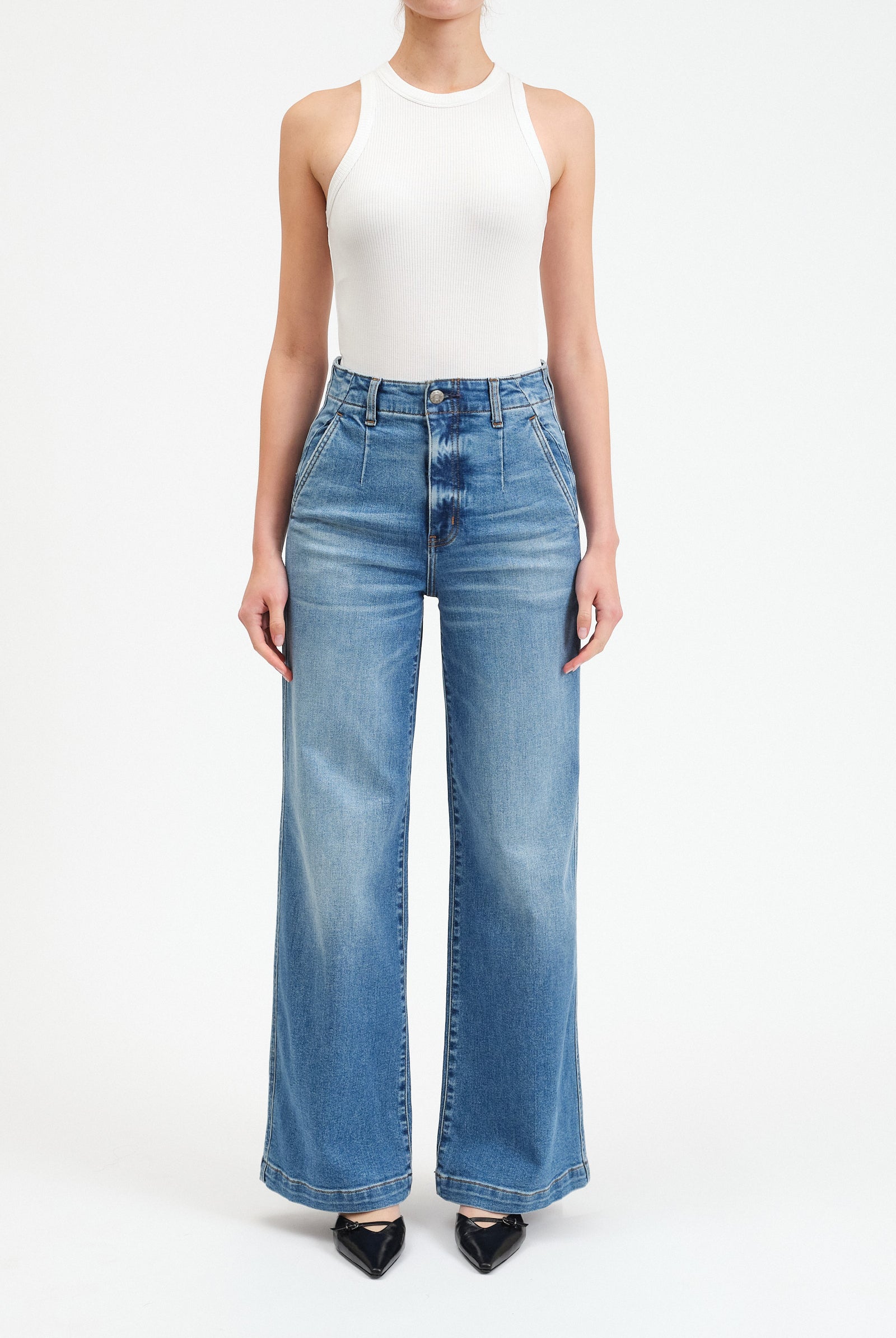 DAZE Far Out Wide Leg-Denim-Vixen Collection, Day Spa and Women's Boutique Located in Seattle, Washington