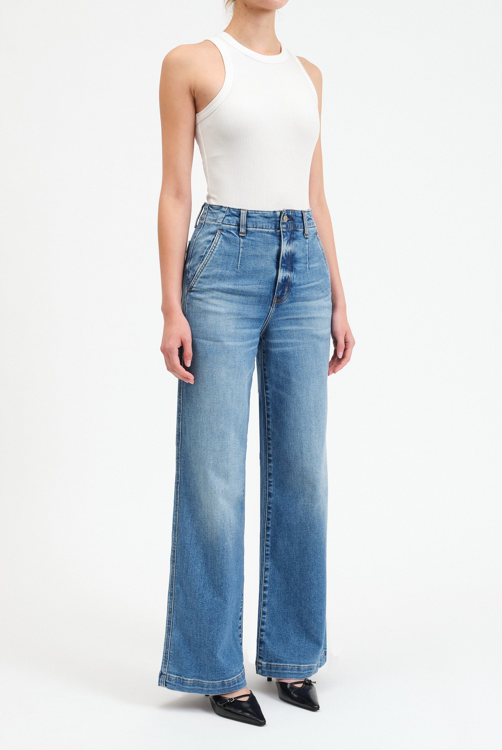 DAZE Far Out Wide Leg-Denim-Vixen Collection, Day Spa and Women's Boutique Located in Seattle, Washington