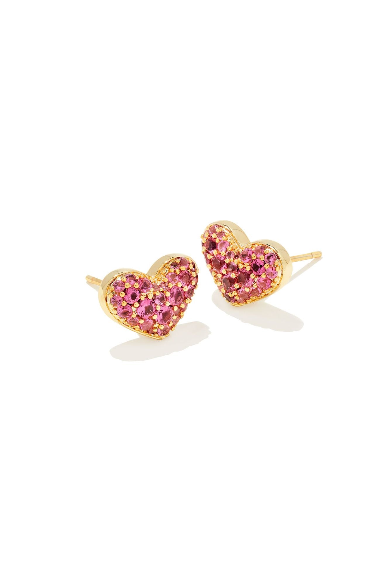 Ari Pave Heart Earring-Earrings-Vixen Collection, Day Spa and Women's Boutique Located in Seattle, Washington