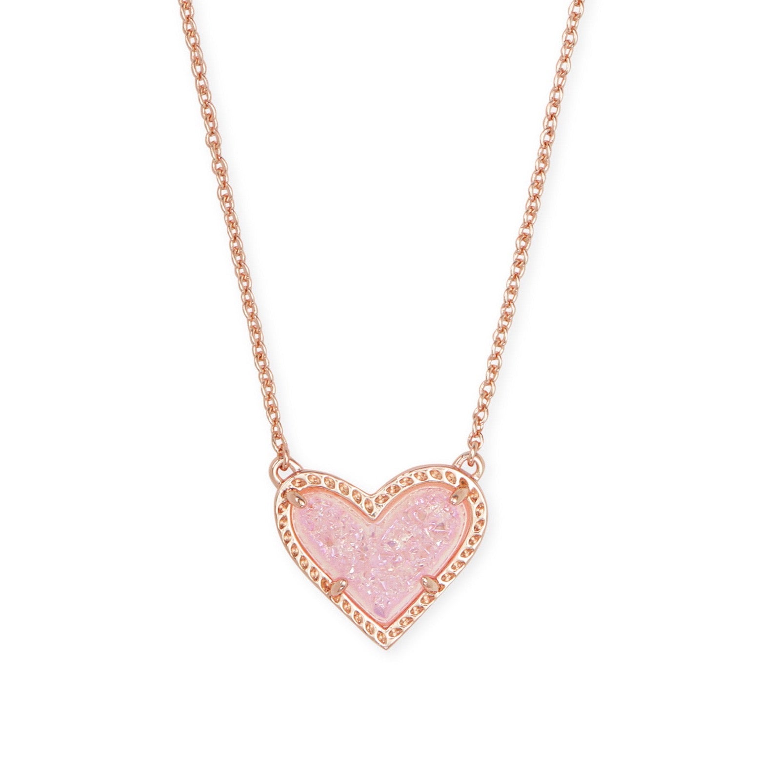 Ari Heart Short Pendant Necklace-Necklaces-Vixen Collection, Day Spa and Women's Boutique Located in Seattle, Washington