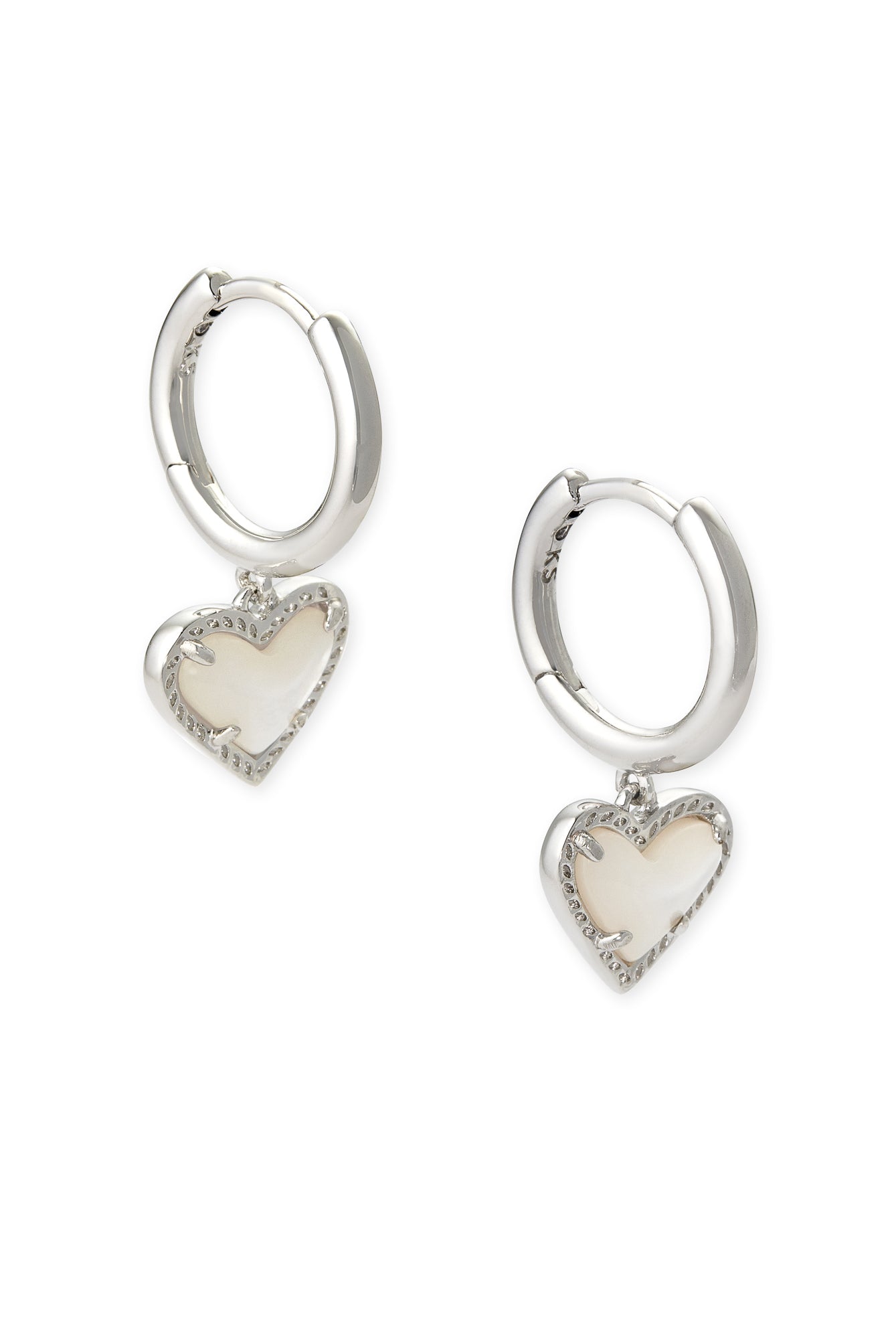 Ari Heart Huggie Earrings-Earrings-Vixen Collection, Day Spa and Women's Boutique Located in Seattle, Washington