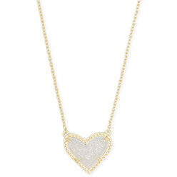 Ari Heart Short Pendant Necklace-Necklaces-Vixen Collection, Day Spa and Women's Boutique Located in Seattle, Washington