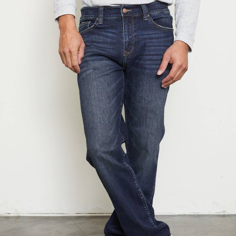 Real 5 Pocket Slim Straight Jean-Men's Bottoms-Vixen Collection, Day Spa and Women's Boutique Located in Seattle, Washington