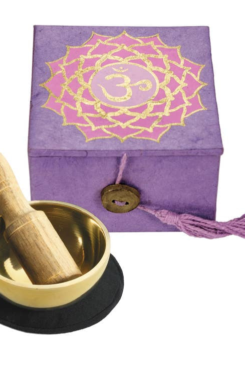 Meditation Bowl Box- 2"-Home Decor-Vixen Collection, Day Spa and Women's Boutique Located in Seattle, Washington