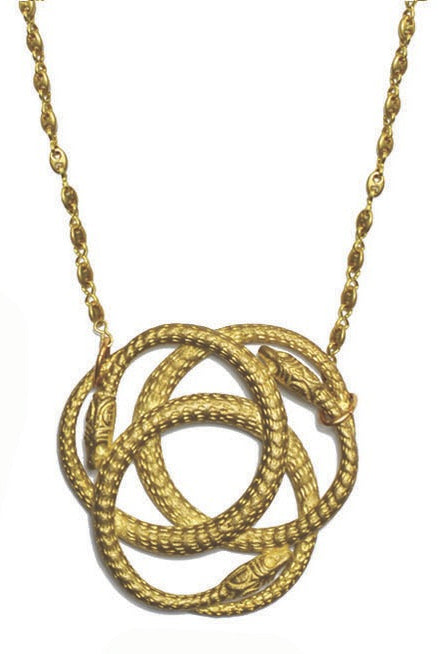We Dream In Colour Snake Knot Necklace-Necklaces-Vixen Collection, Day Spa and Women's Boutique Located in Seattle, Washington