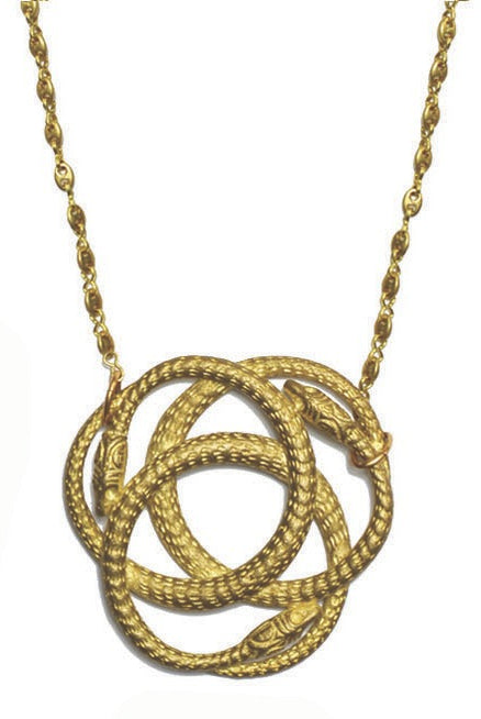 Snake Knot Necklace-Necklaces-Vixen Collection, Day Spa and Women's Boutique Located in Seattle, Washington