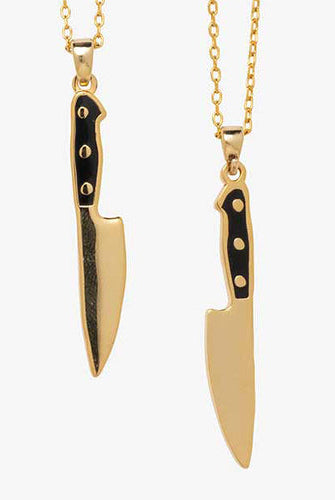 Knife 2-Sided Pendant-Necklaces-Vixen Collection, Day Spa and Women's Boutique Located in Seattle, Washington