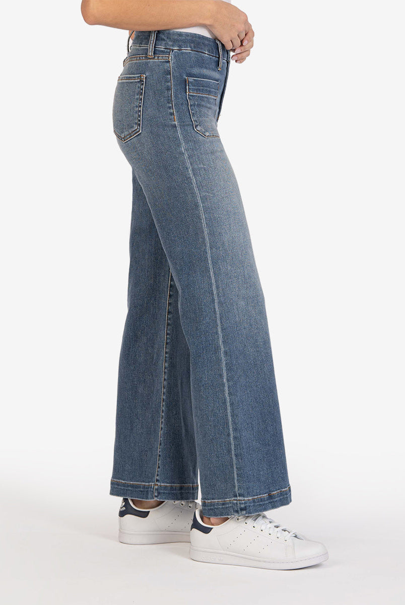 Kut from the Kloth Meg High Rise Wide Leg-Denim-Vixen Collection, Day Spa and Women's Boutique Located in Seattle, Washington