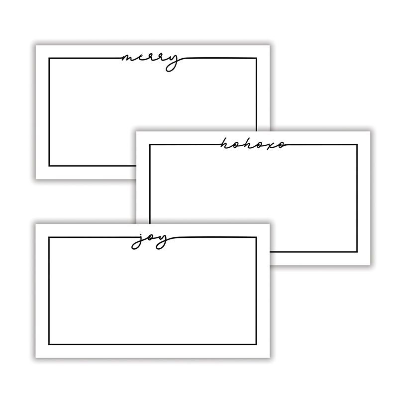 Classic Holiday Place Cards-Tabletop-Vixen Collection, Day Spa and Women's Boutique Located in Seattle, Washington