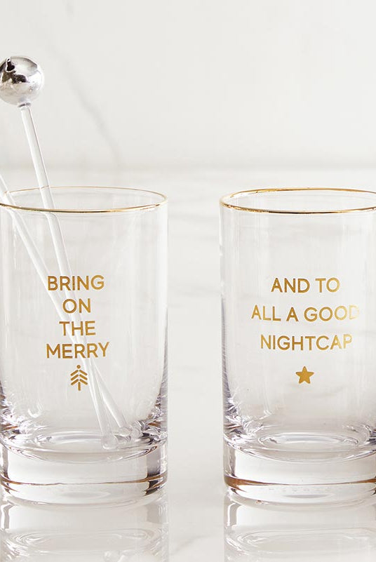 Holiday Rocks Glass-Drinkware-Vixen Collection, Day Spa and Women's Boutique Located in Seattle, Washington