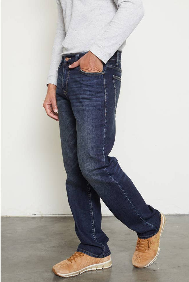 Real 5 Pocket Slim Straight Jean-Men's Bottoms-Vixen Collection, Day Spa and Women's Boutique Located in Seattle, Washington