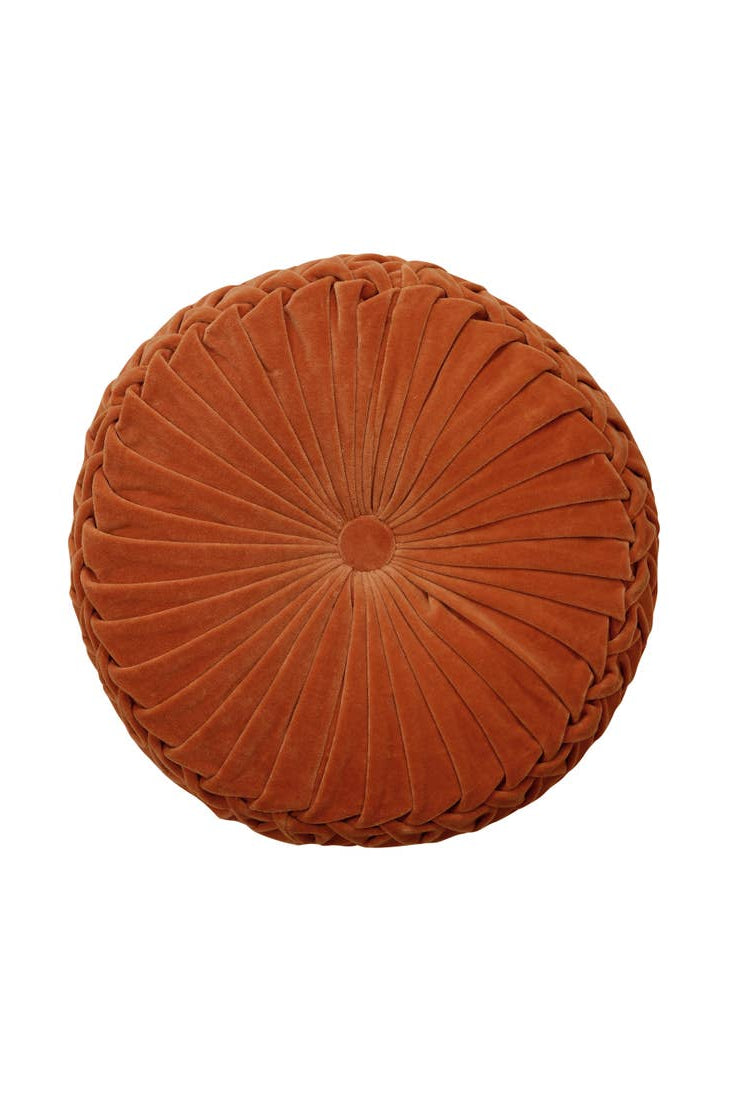 Velvet Round Handmade Pillow-Pillows-Vixen Collection, Day Spa and Women's Boutique Located in Seattle, Washington