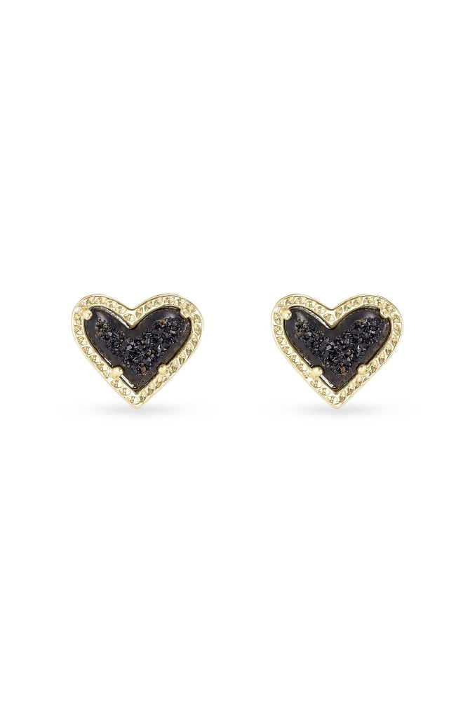 Ari Heart Stud Earrings-Earrings-Vixen Collection, Day Spa and Women's Boutique Located in Seattle, Washington