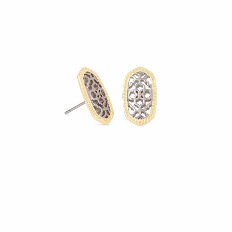Ellie Earring Rhodium Crystal-Earrings-Vixen Collection, Day Spa and Women's Boutique Located in Seattle, Washington
