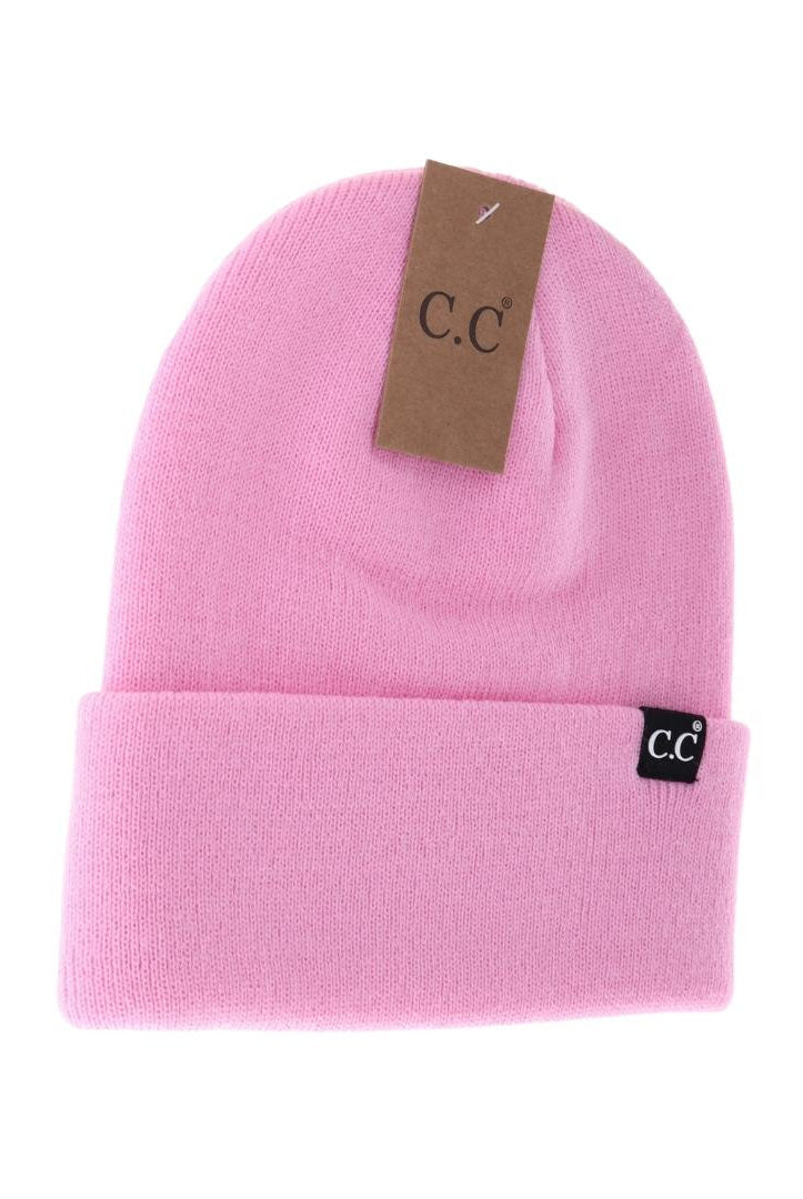 Unisex Wide Cuff C.C Beanie-Hats-Vixen Collection, Day Spa and Women's Boutique Located in Seattle, Washington