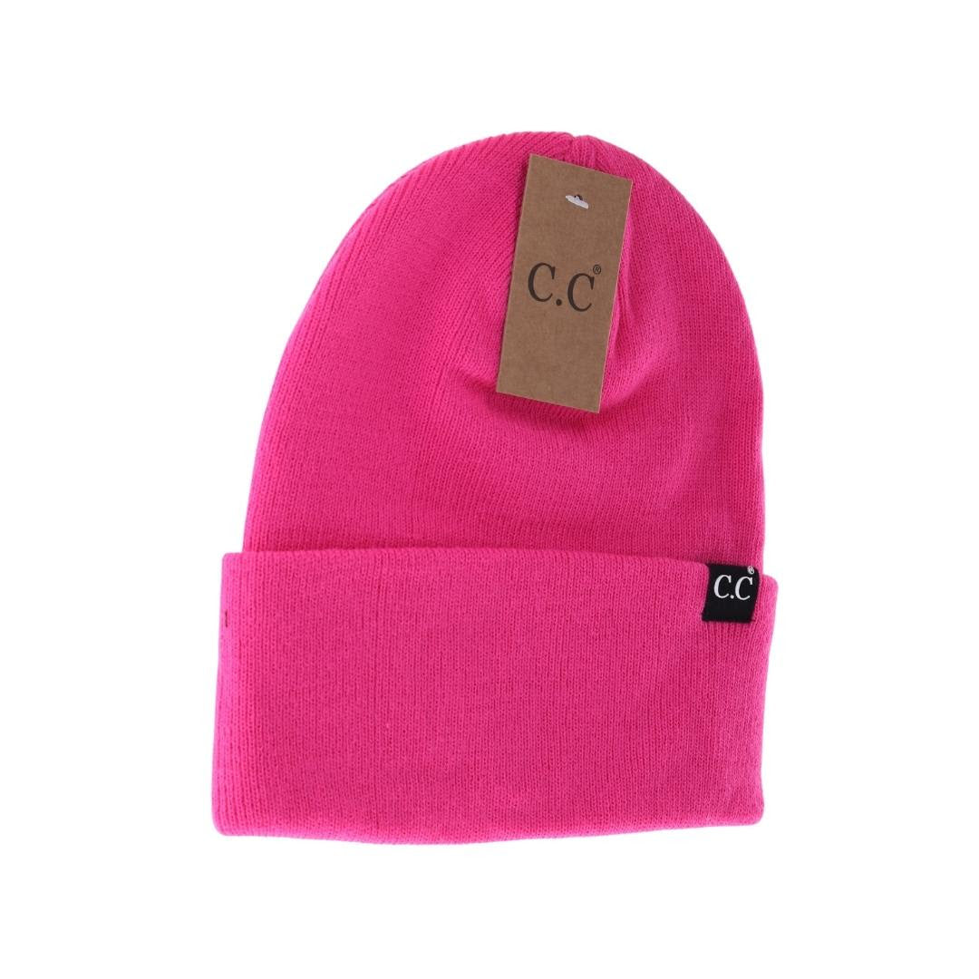 Unisex Wide Cuff C.C Beanie-Hats-Vixen Collection, Day Spa and Women's Boutique Located in Seattle, Washington