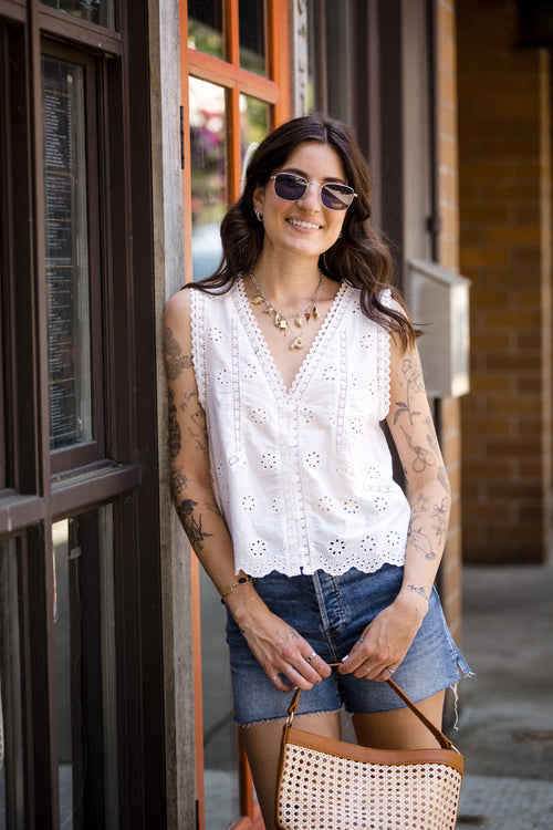 White summer outfit inspiration at Vixen Collection.