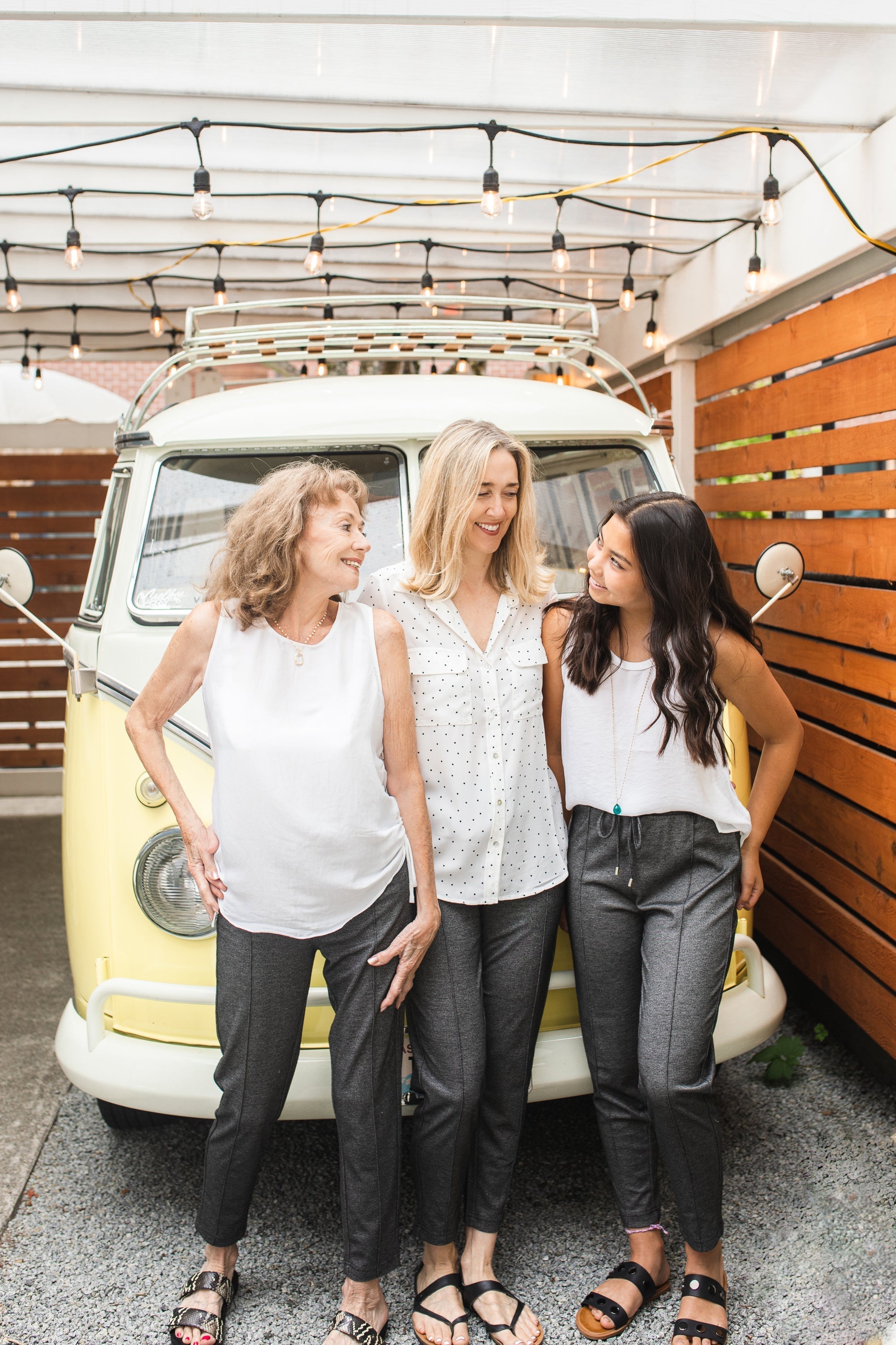 Girls in front of the Airstream | The Magnolia Beautification Project Continues To Shine