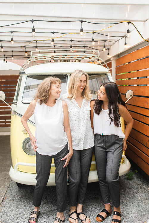 Girls in front of the Airstream | The Magnolia Beautification Project Continues To Shine