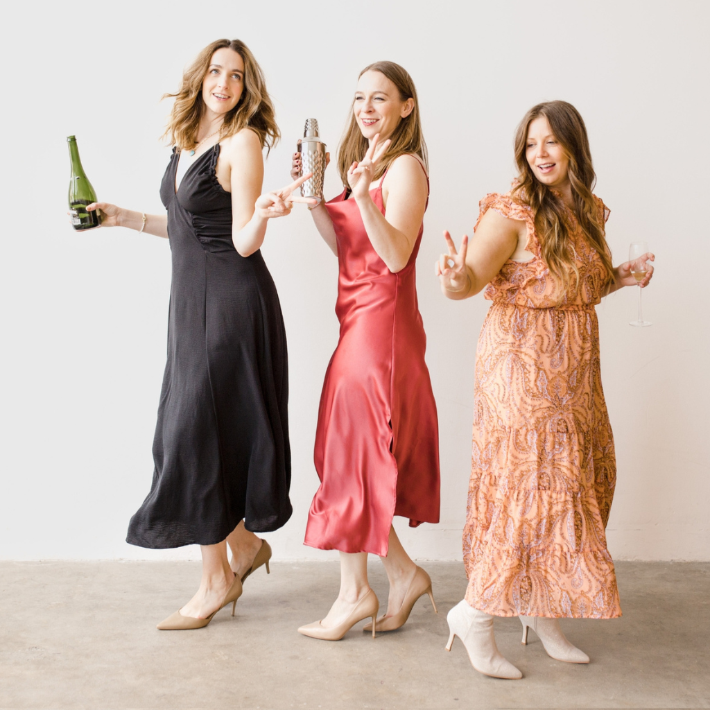 Women's Dress and Jumpsuits Collection | Vixen Collection Seattle, WA | Three girls wearing trendy boutique dresses and dancing