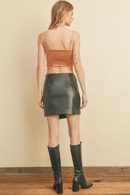Danica Sleek Mini Skirt-Skirts-Vixen Collection, Day Spa and Women's Boutique Located in Seattle, Washington