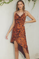 Amber Deco Asymmetrical Mini Dress-Dresses-Vixen Collection, Day Spa and Women's Boutique Located in Seattle, Washington