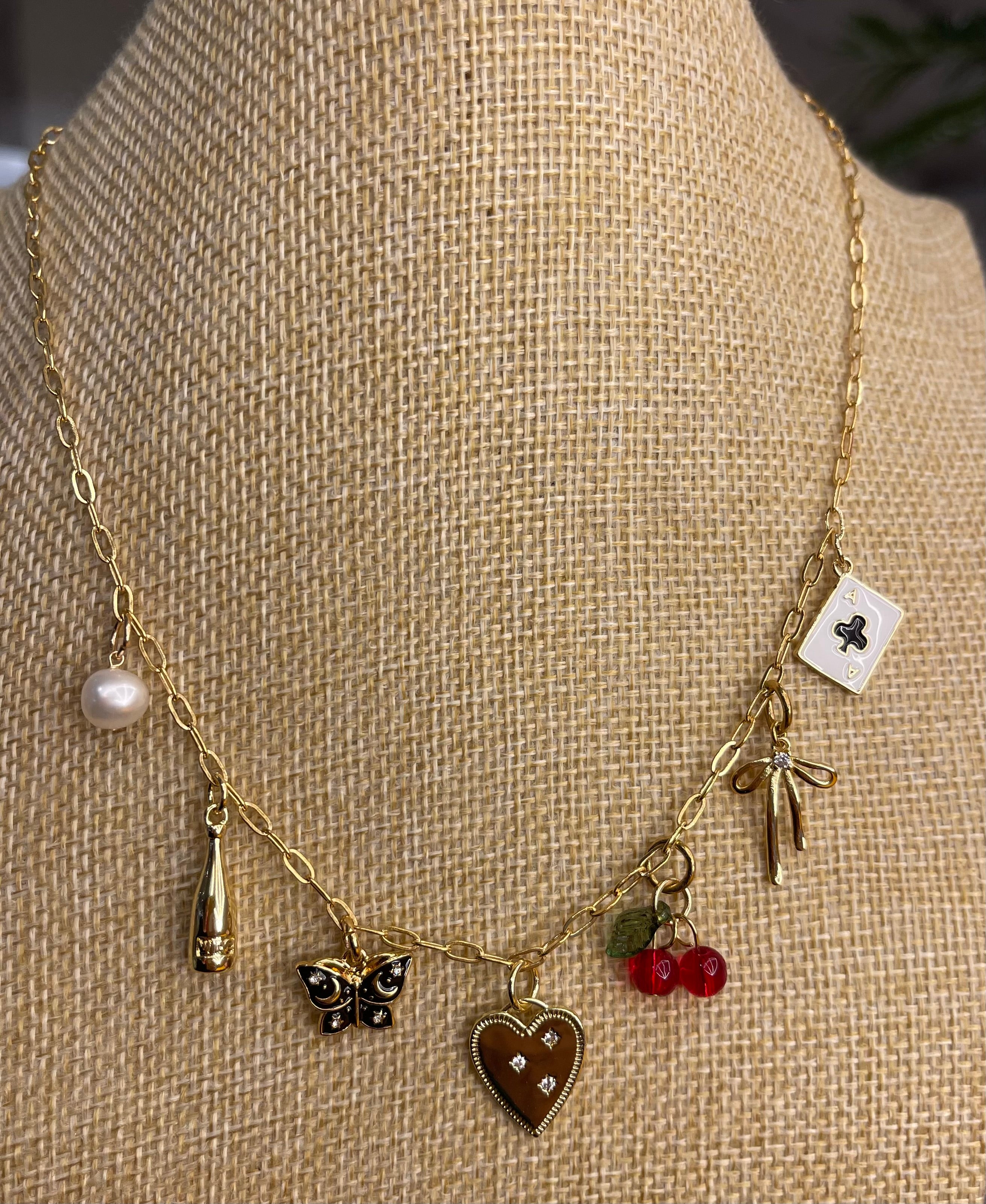 Vixen Charmed Necklace-Necklaces-Vixen Collection, Day Spa and Women's Boutique Located in Seattle, Washington