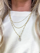 Elisa Triple Strand Necklace-Necklaces-Vixen Collection, Day Spa and Women's Boutique Located in Seattle, Washington