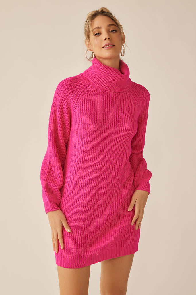 Dallas Sweater Mini Dress-Dresses-Vixen Collection, Day Spa and Women's Boutique Located in Seattle, Washington