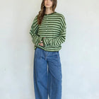 Pretty Piper Striped Cardigan-Sweaters-Vixen Collection, Day Spa and Women's Boutique Located in Seattle, Washington