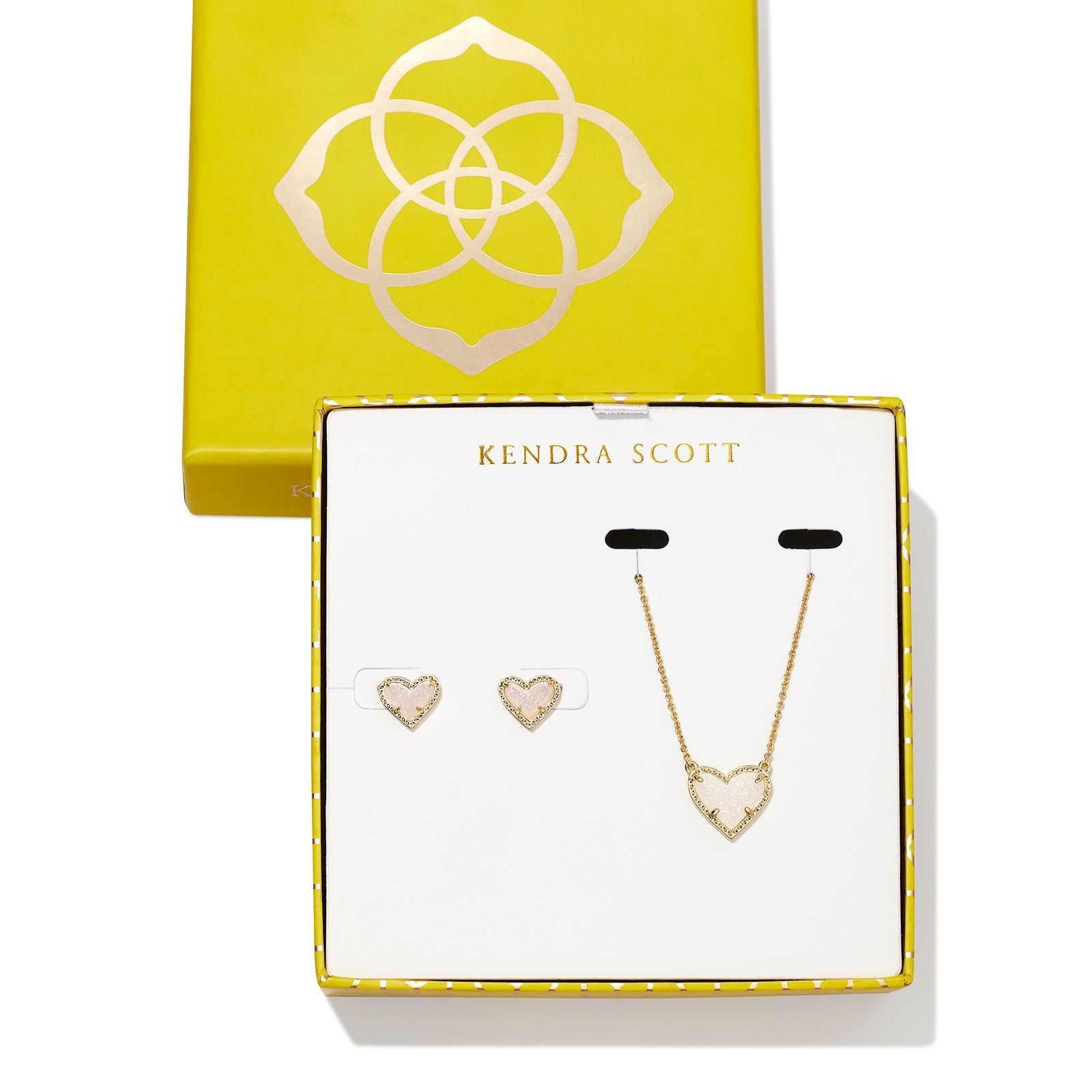 Ari Heart Pendant & Studs Gift Set-Earrings-Vixen Collection, Day Spa and Women's Boutique Located in Seattle, Washington