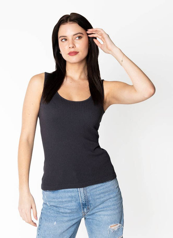 Ariella Rib Tank-Tank Tops-Vixen Collection, Day Spa and Women's Boutique Located in Seattle, Washington
