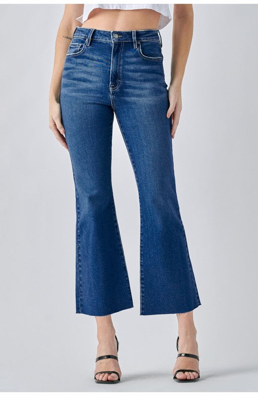  Cropped Flare Jeans Women