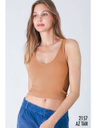 Reversible Ribbed Crop Top-Tank Tops-Vixen Collection, Day Spa and Women's Boutique Located in Seattle, Washington