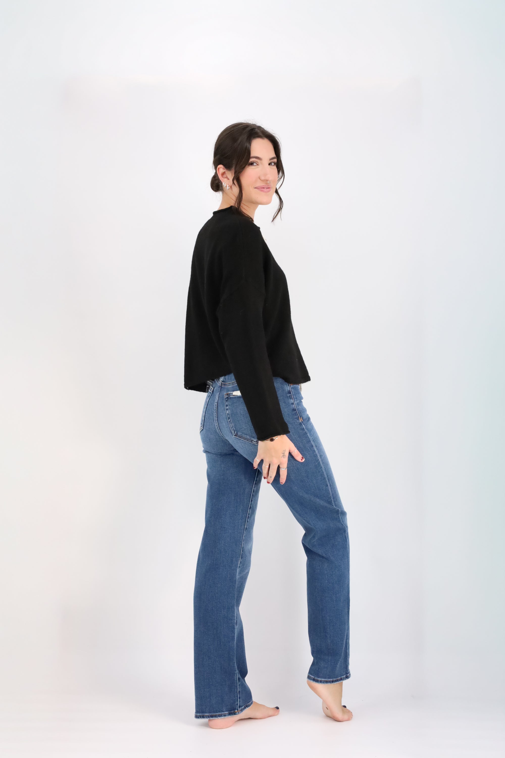 Silhouette Lace Cardigan-Sweaters-Vixen Collection, Day Spa and Women's Boutique Located in Seattle, Washington