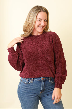 Suki Chenille Sweater-Sweaters-Vixen Collection, Day Spa and Women's Boutique Located in Seattle, Washington