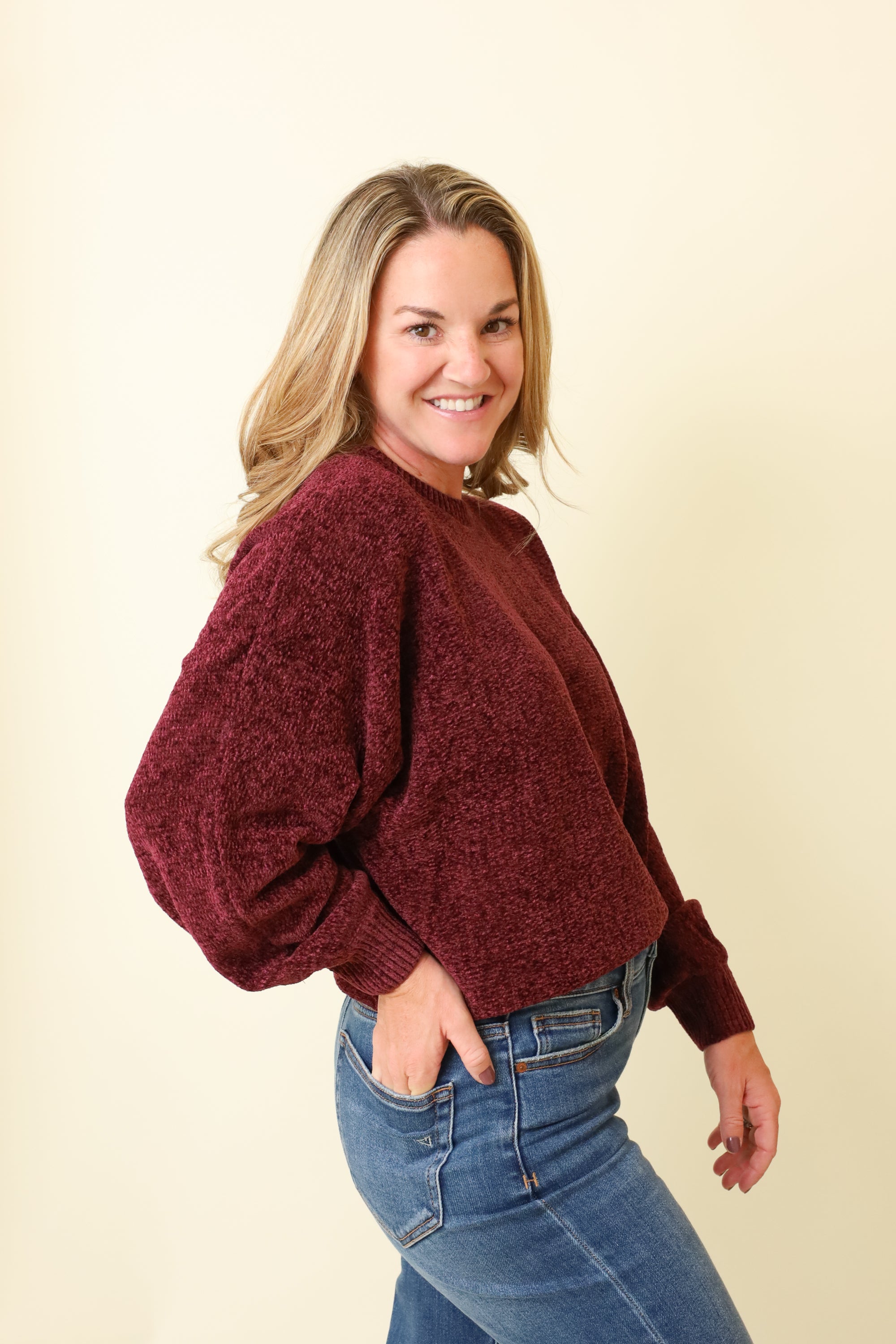 Suki Chenille Sweater-Sweaters-Vixen Collection, Day Spa and Women's Boutique Located in Seattle, Washington