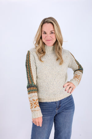 Fair Isle Sweater-Sweaters-Vixen Collection, Day Spa and Women's Boutique Located in Seattle, Washington