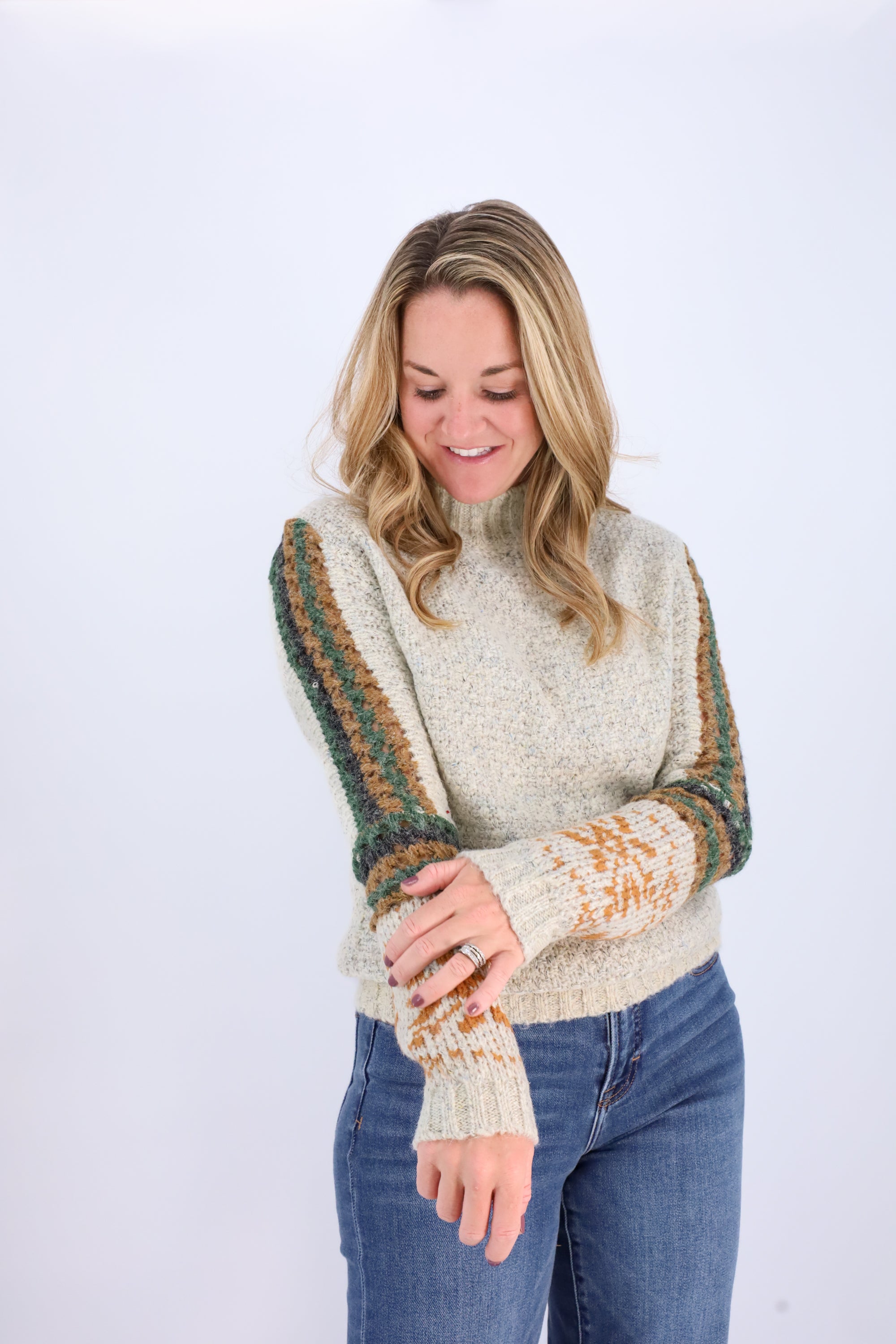 Fair Isle Sweater-Sweaters-Vixen Collection, Day Spa and Women's Boutique Located in Seattle, Washington