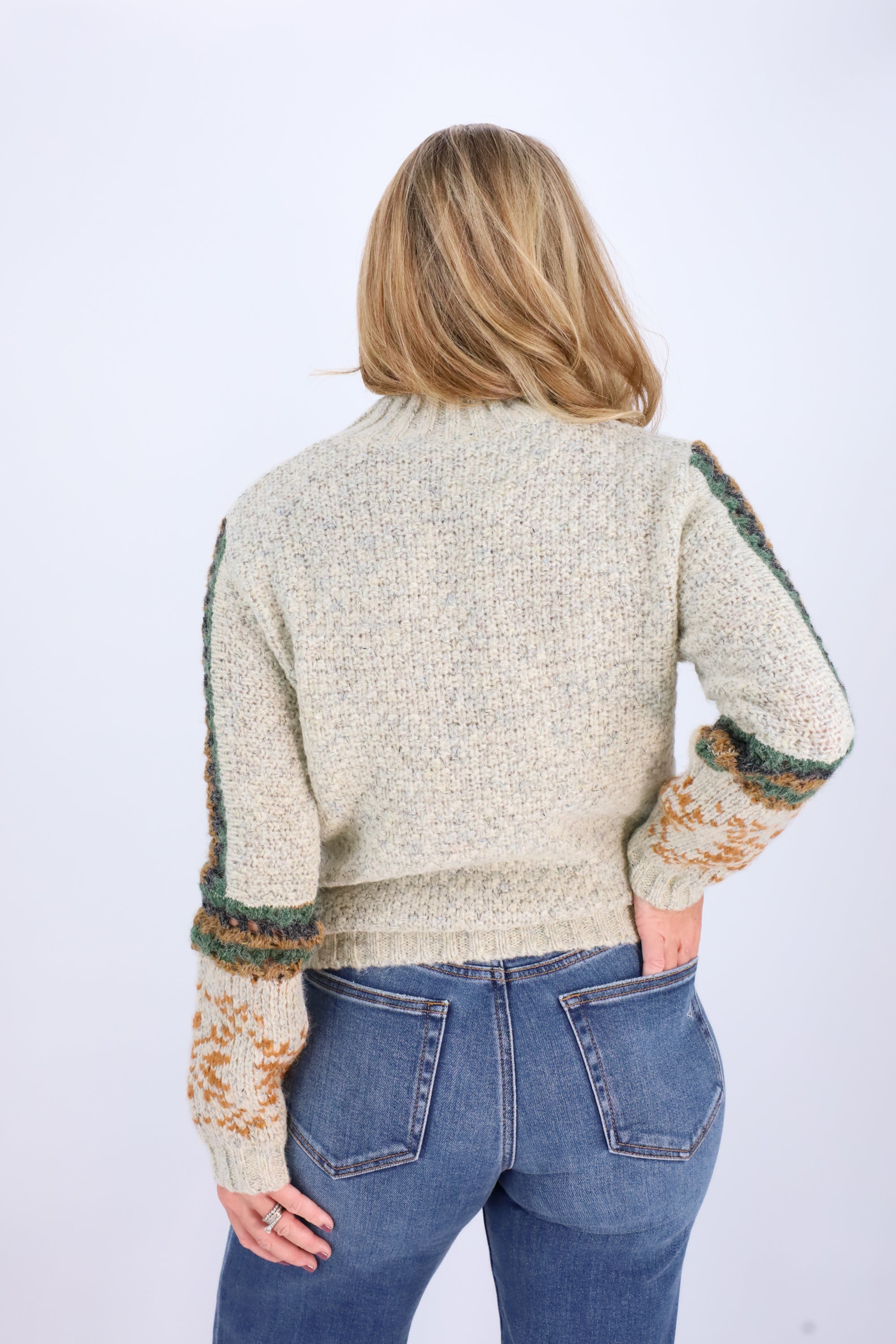 Fair Isle Sweater-Sweaters-Vixen Collection, Day Spa and Women's Boutique Located in Seattle, Washington