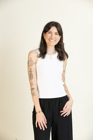 Clarke Rib Tank-Tank Tops-Vixen Collection, Day Spa and Women's Boutique Located in Seattle, Washington