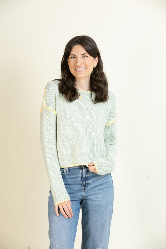 Honeysuckle Hues Sweater-Tops-Vixen Collection, Day Spa and Women's Boutique Located in Seattle, Washington