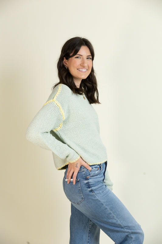 Honeysuckle Hues Sweater-Tops-Vixen Collection, Day Spa and Women's Boutique Located in Seattle, Washington