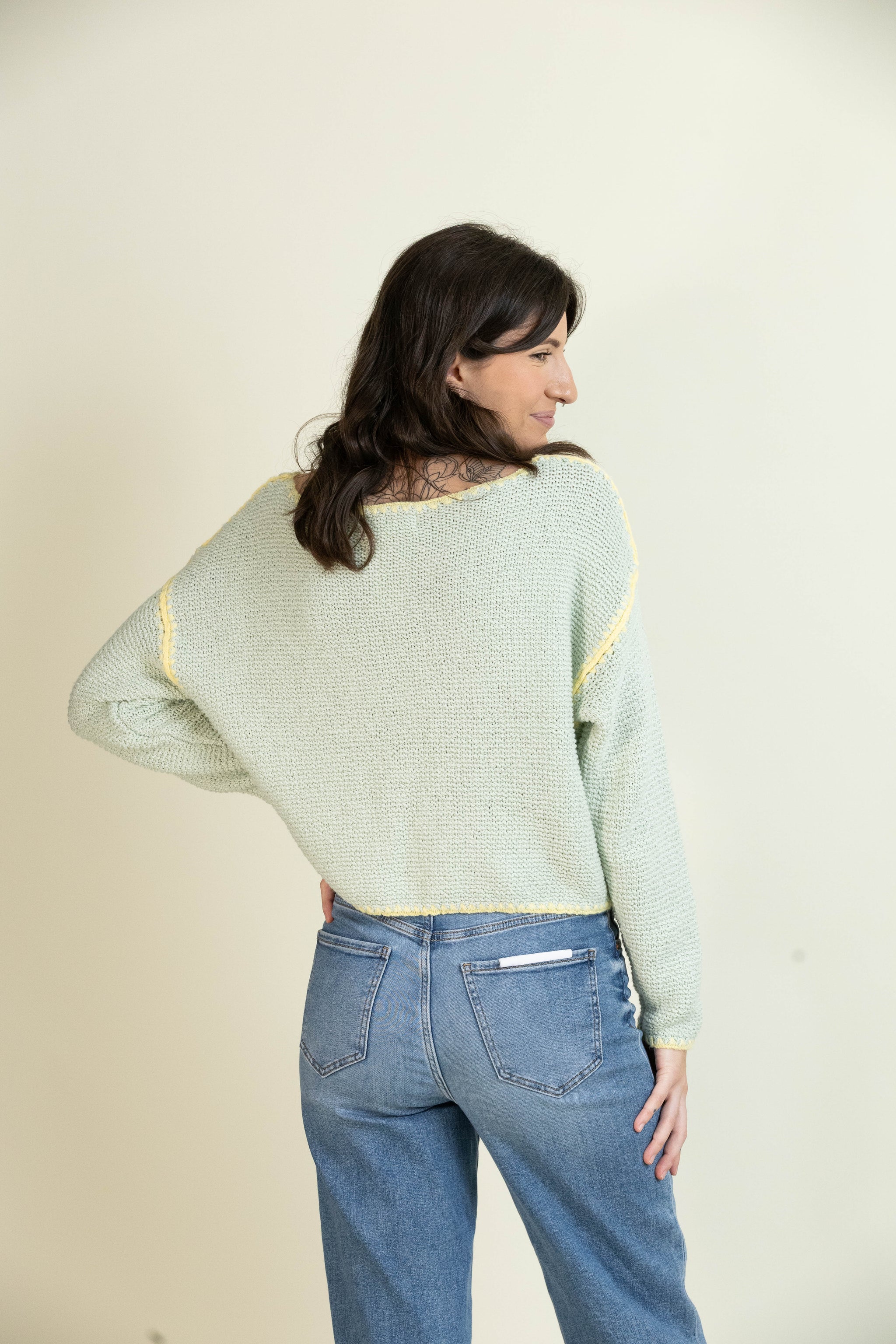 Honeysuckle Hues Sweater-Tops-Vixen Collection, Day Spa and Women's Boutique Located in Seattle, Washington