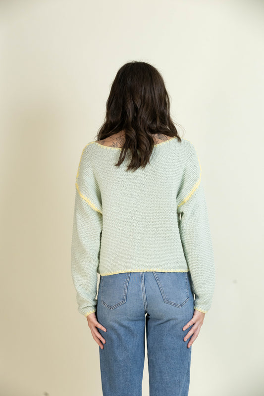 Honeysuckle Hues Sweater-Tops-Vixen Collection, Day Spa and Women's Boutique Located in Seattle, Washington
