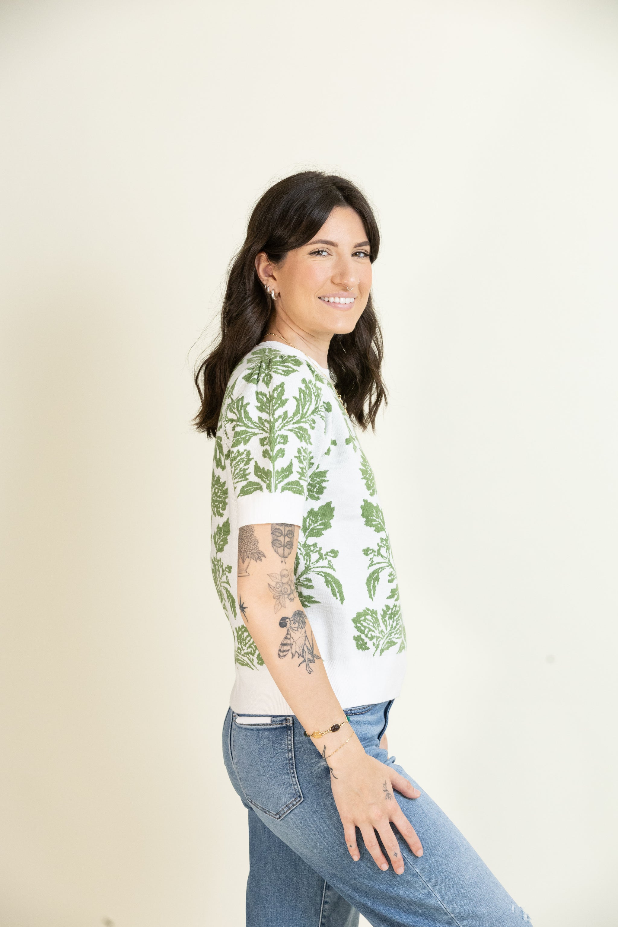 Greenhouse Glow Sweater-Tops-Vixen Collection, Day Spa and Women's Boutique Located in Seattle, Washington