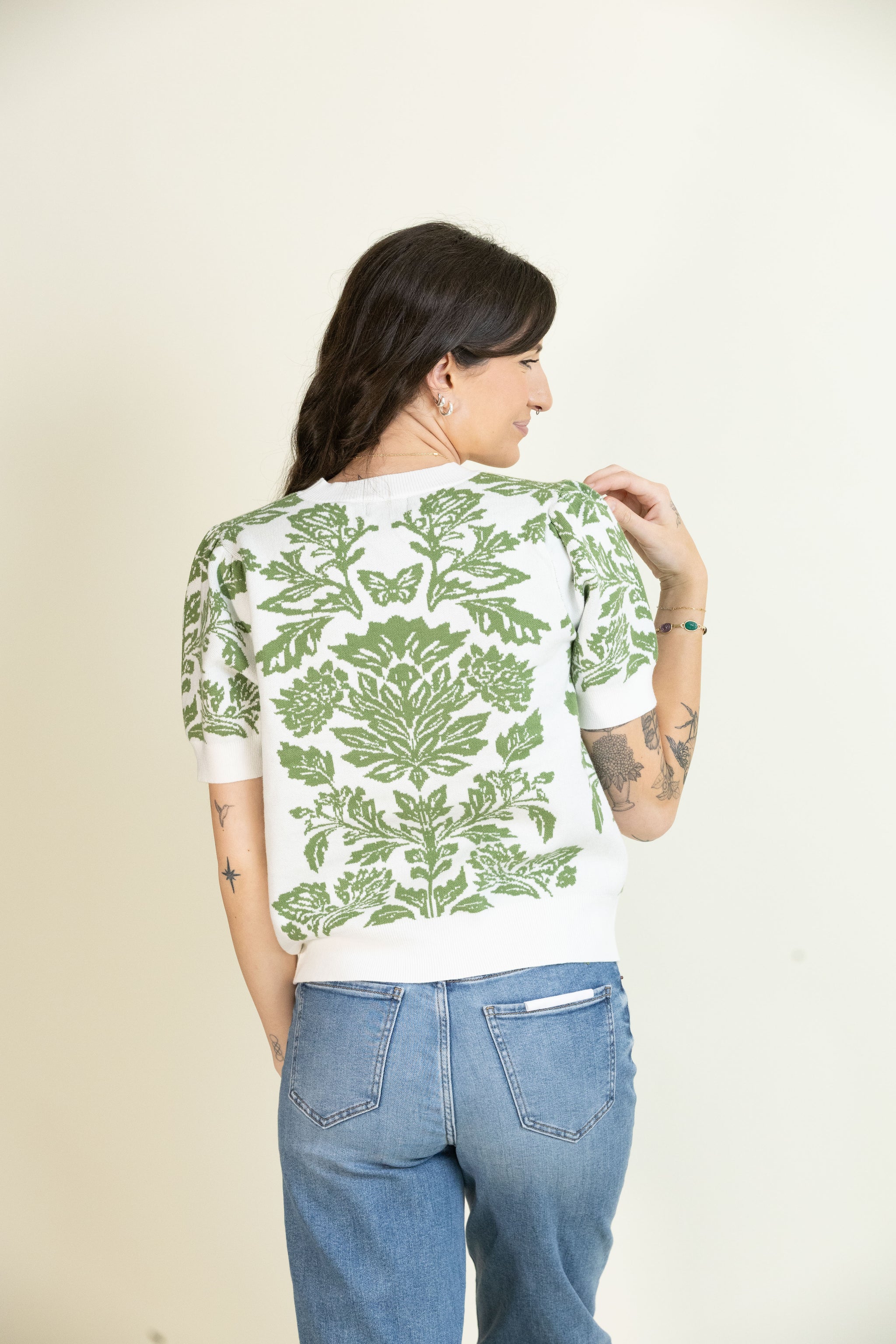 Greenhouse Glow Sweater-Tops-Vixen Collection, Day Spa and Women's Boutique Located in Seattle, Washington