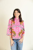 Pink Paradise Prowl Sweater-Tops-Vixen Collection, Day Spa and Women's Boutique Located in Seattle, Washington