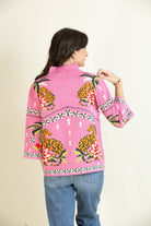 Pink Paradise Prowl Sweater-Tops-Vixen Collection, Day Spa and Women's Boutique Located in Seattle, Washington